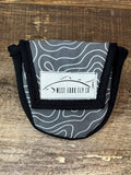 Fly Reel Case- Charcoal Topography