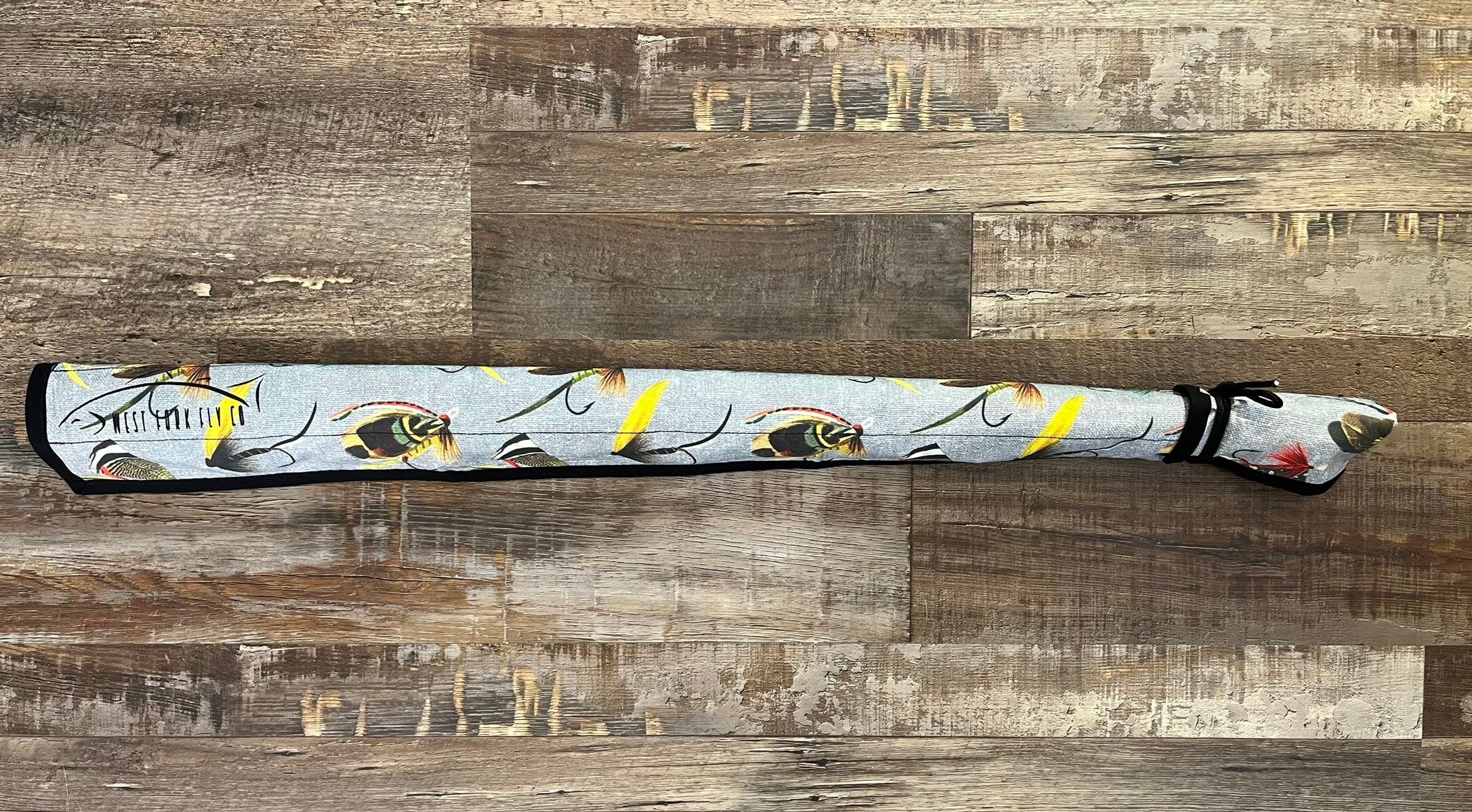 Fly Rod Sleeve- Salmon Flies
