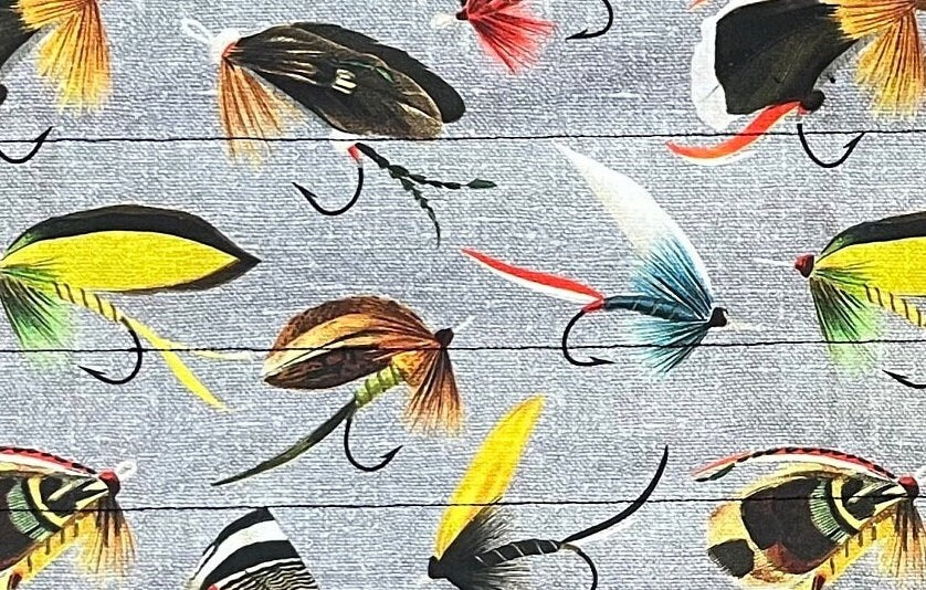 Fly Reel Case- Salmon Flies
