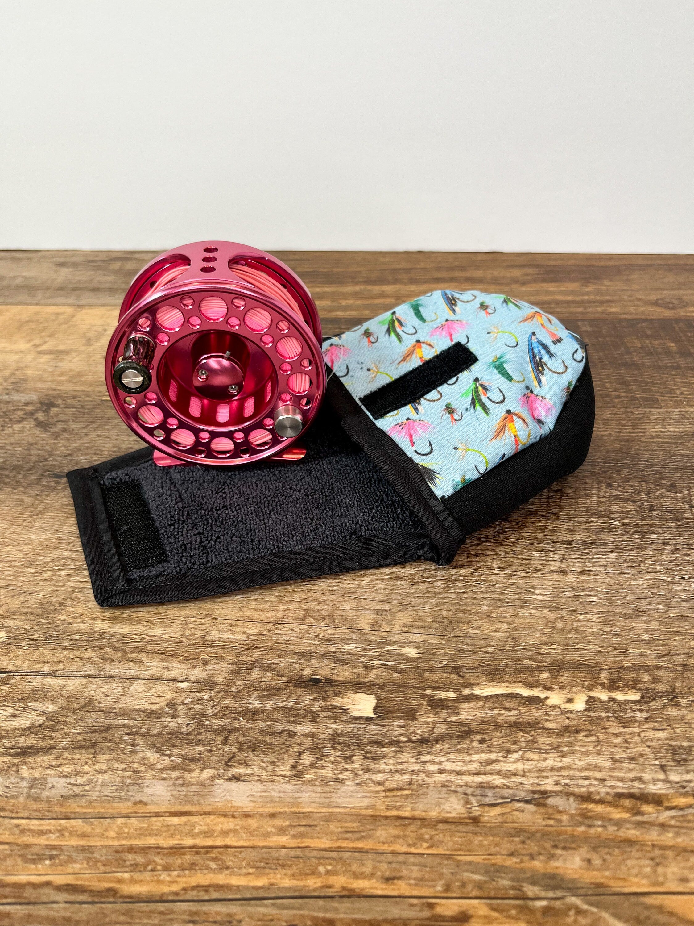 Fly Reel Case- Blue Flies